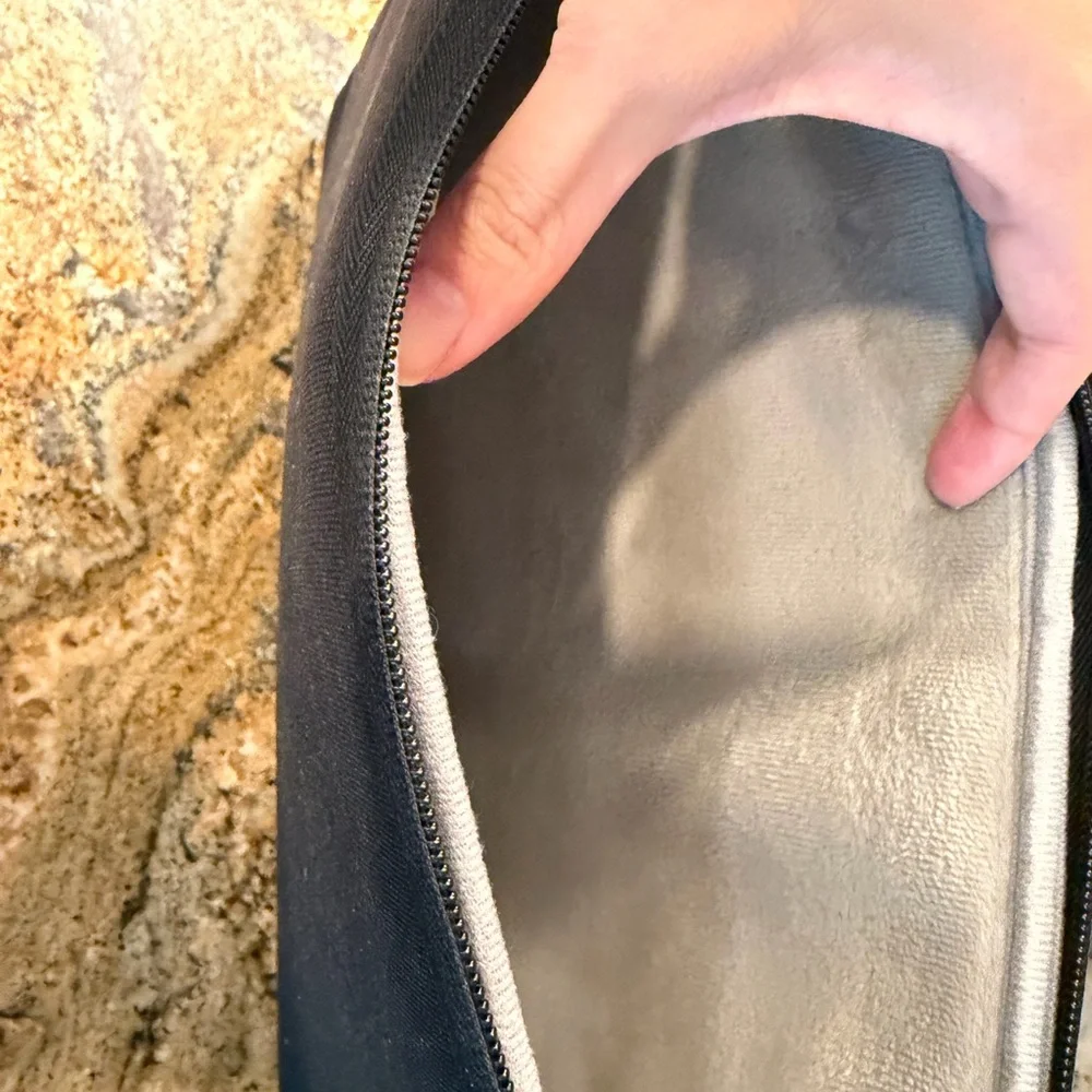 Black Laptop Sleeve with Minimal Silver Accents